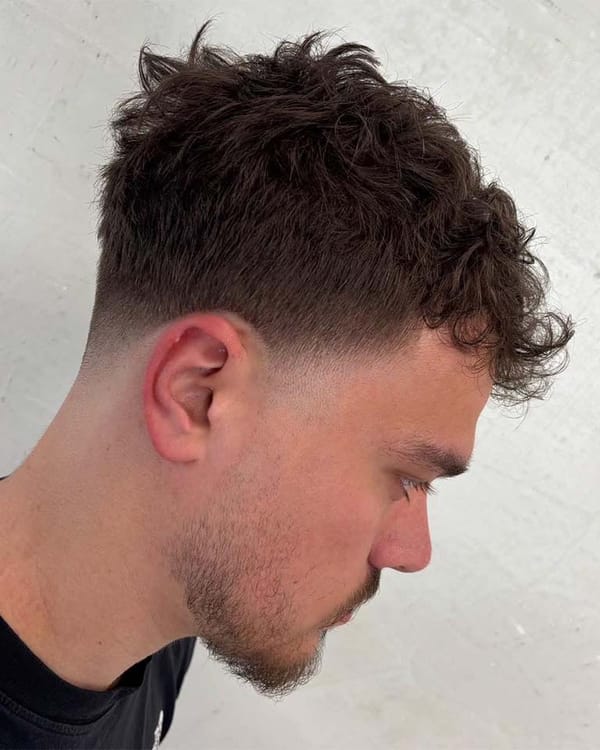 Σγουρό crop με fade